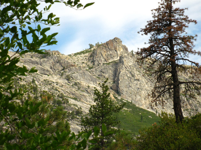 Peak 8625 guarding the junction between Summit City Creek and the North Fork of the Mokelumne River.